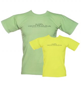 Unisex Green To Yellow Heat Sensitive T-Shirt from Global Technacolour Unisex Green To Yellow Heat Sensitive T-Shirt from Global Technacolour
