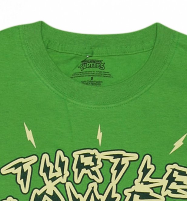 Men's Green Turtle Power Teenage Mutant Ninja Turtles T-Shirt Men's Green Turtle Power Teenage Mutant Ninja Turtles T-Shirt