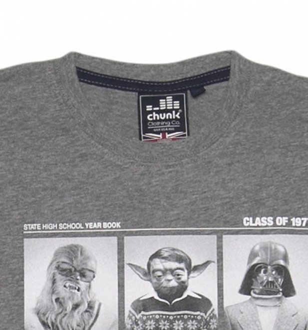 Men's Grey Marl Class Of 77 Star Wars T-Shirt from Chunk Men's Grey Marl Class Of 77 Star Wars T-Shirt from Chunk