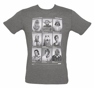 Men's Grey Marl Class Of 77 Star Wars T-Shirt from Chunk Men's Grey Marl Class Of 77 Star Wars T-Shirt from Chunk