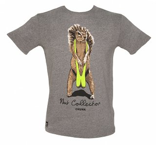 Men's Grey Marl Nut Collector Mankini T-Shirt from Chunk Men's Grey Marl Nut Collector Mankini T-Shirt from Chunk