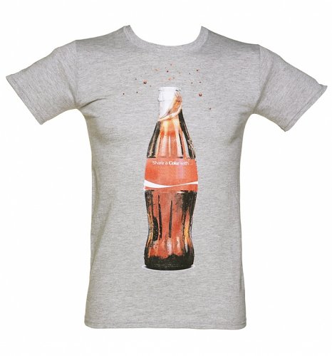 Men's Grey Share a Coke Bottle T-Shirt Men's Grey Share a Coke Bottle T-Shirt