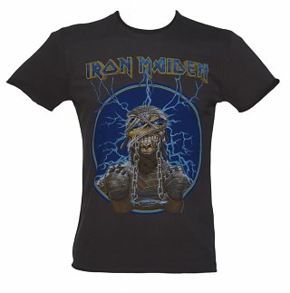 Men's Iron Maiden Mummy Charcoal T-Shirt from Amplified Men's Iron Maiden Mummy Charcoal T-Shirt from Amplified