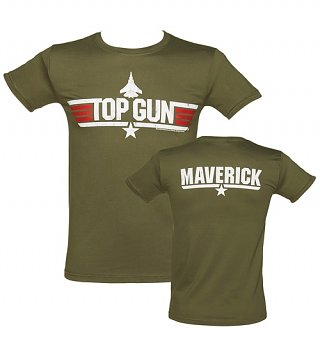 Men's Military Green Top Gun Maverick T-Shirt Men's Military Green Top Gun Maverick T-Shirt