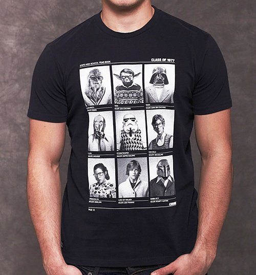 Men's Navy Class Of 77 Star Wars T-Shirt from Chunk Men's Navy Class Of 77 Star Wars T-Shirt from Chunk