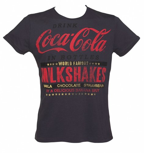 Men's Navy Coca-Cola Milkshakes T-Shirt Men's Navy Coca-Cola Milkshakes T-Shirt