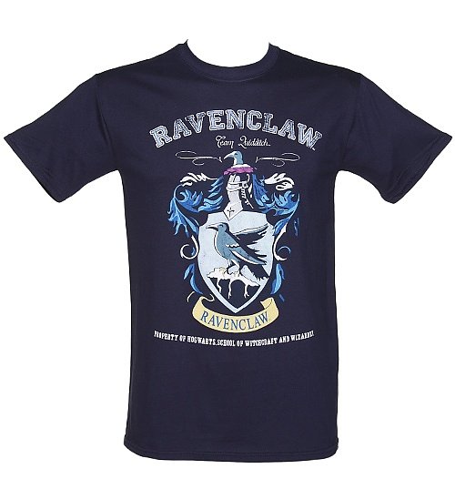 Men's Navy Harry Potter Ravenclaw Team Quidditch T-Shirt Men's Navy Harry Potter Ravenclaw Team Quidditch T-Shirt
