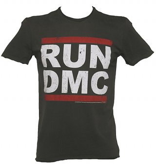 Men's Charcoal Run DMC Logo T-Shirt from Amplified Men's Charcoal Run DMC Logo T-Shirt from Amplified
