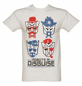 Men's Transformers Retro Robots in Disguise Heavyweight T-Shirt Men's Transformers Retro Robots in Disguise Heavyweight T-Shirt