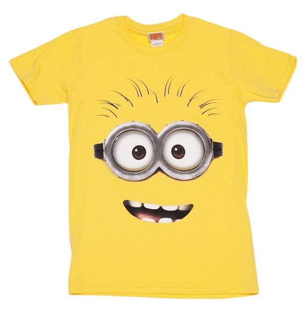 Men's Yellow Despicable Me Dave Minion T-Shirt Men's Yellow Despicable Me Dave Minion T-Shirt