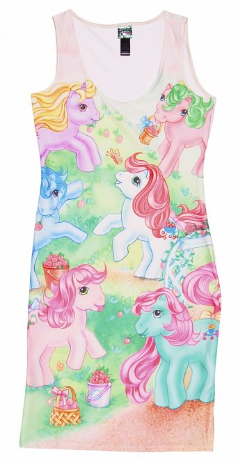 Women's My Little Pony Vintage Scene Body-con Dress Women's My Little Pony Vintage Scene Body-con Dress