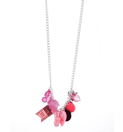 Pink Multi-Mega Retro Charm Necklace from Rock N Retro Pink Multi-Mega Retro Charm Necklace from Rock N Retro