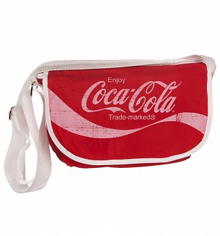 Red Padded Coca-Cola Logo Shoulder Bag Red Padded Coca-Cola Logo Shoulder Bag
