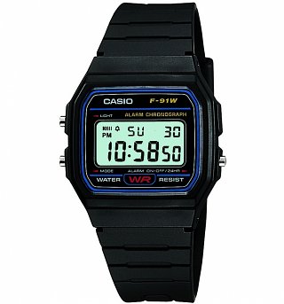 Retro Black Digital Watch F-91W-1YER from Casio Retro Black Digital Watch F-91W-1YER from Casio