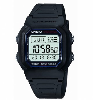 Retro Black Illuminator Watch W-800H-1AVES from Casio Retro Black Illuminator Watch W-800H-1AVES from Casio