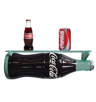 Retro Coca-Cola Resin 3D Bottle Wall Shelf Retro Coca-Cola Resin 3D Bottle Wall Shelf