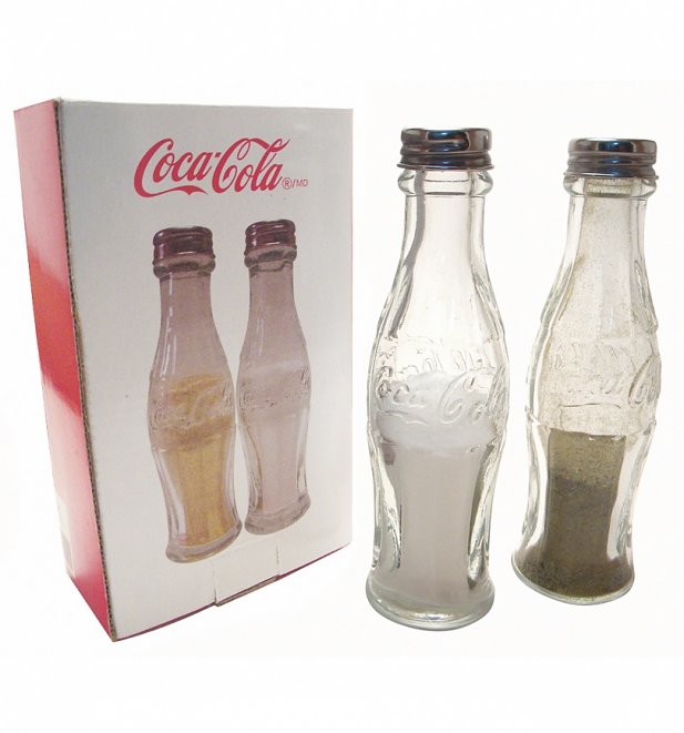 Retro Glass Coca-Cola Bottle Salt And Pepper Shakers Retro Glass Coca-Cola Bottle Salt And Pepper Shakers