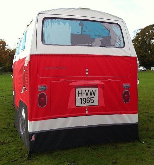 Retro Red VW Campervan Exact Scale Replica Tent Retro Red VW Campervan Exact Scale Replica Tent