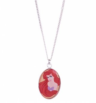 Sterling Silver Ariel The Little Mermaid Cameo Necklace from Disney Couture Sterling Silver Ariel The Little Mermaid Cameo Necklace from Disney Couture