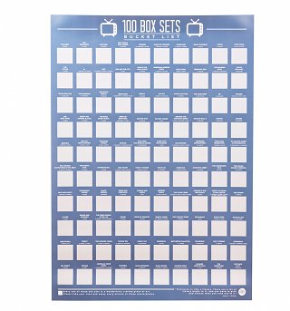 100 TV Box Sets Bucket List Scratch Poster 100 TV Box Sets Bucket List Scratch Poster