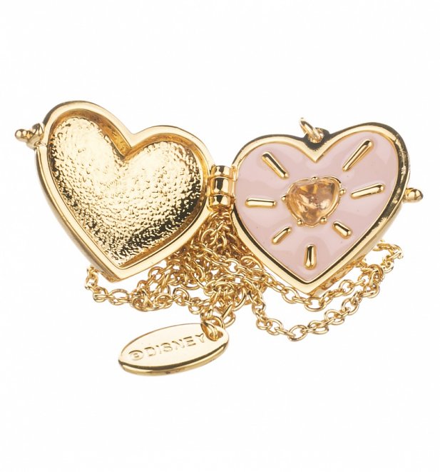 14Kt Gold Plated Cinderella Dream Is A Wish Your Heart Makes Locket Charm And Necklace from Disney Couture 14Kt Gold Plated Cinderella Dream Is A Wish Your Heart Makes Locket Charm And Necklace from Disney Couture