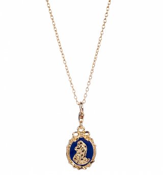 14kt Gold Plated Beauty & The Beast Belle Cameo Charm Necklace from Disney Couture 14kt Gold Plated Beauty & The Beast Belle Cameo Charm Necklace from Disney Couture