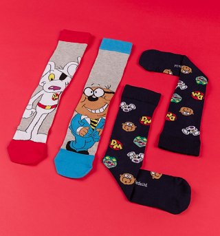 2pk Danger Mouse Socks 2pk Danger Mouse Socks