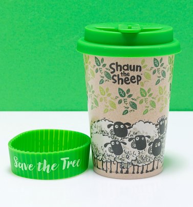 Aardman Shaun The Sheep Eco Travel Mug from Huskup Aardman Shaun The Sheep Eco Travel Mug from Huskup