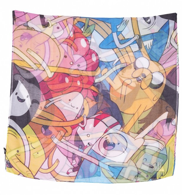 Adventure Time Characters Lightweight Scarf Adventure Time Characters Lightweight Scarf