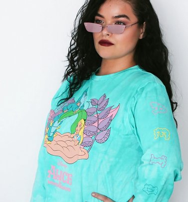 Alice In Wonderland Aeiou Long Sleeve T-Shirt from Cakeworthy Alice In Wonderland Aeiou Long Sleeve T-Shirt from Cakeworthy