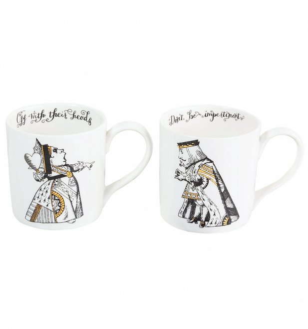 Alice In Wonderland Victoria & Albert Museum Set Of 2 His & Hers China Mugs Alice In Wonderland Victoria & Albert Museum Set Of 2 His & Hers China Mugs
