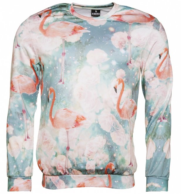 All Over Print Flamingos Sweater from Mr Gugu & Miss Go All Over Print Flamingos Sweater from Mr Gugu & Miss Go