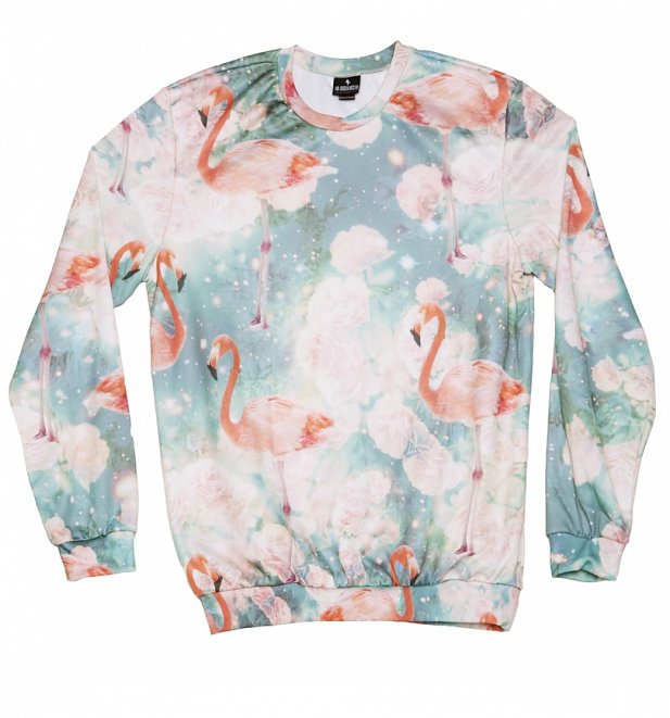 All Over Print Flamingos Sweater from Mr Gugu & Miss Go All Over Print Flamingos Sweater from Mr Gugu & Miss Go