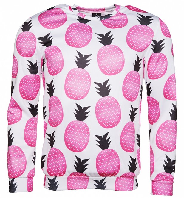 All Over Print Pink Pineapple Sweater from Mr Gugu & Miss Go All Over Print Pink Pineapple Sweater from Mr Gugu & Miss Go