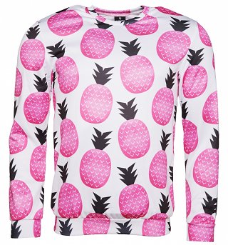 All Over Print Pink Pineapple Sweater from Mr Gugu & Miss Go All Over Print Pink Pineapple Sweater from Mr Gugu & Miss Go