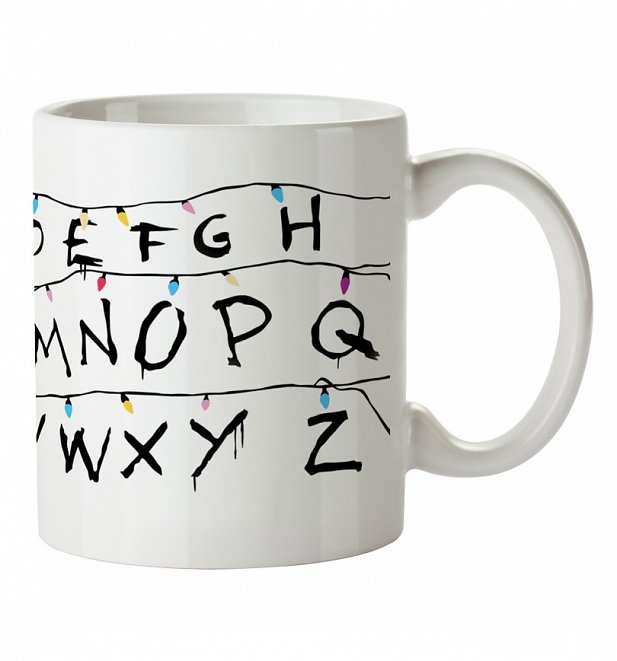 Alphabet Lights Stranger Things Inspired Boxed Mug Alphabet Lights Stranger Things Inspired Boxed Mug