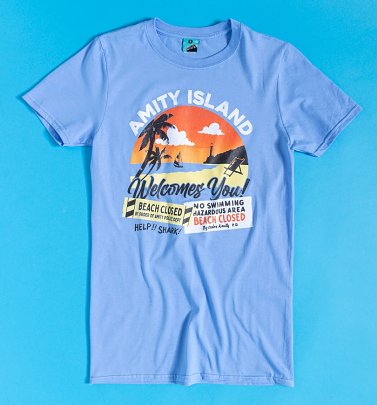 Amity Island Welcomes You Blue T-Shirt Amity Island Welcomes You Blue T-Shirt