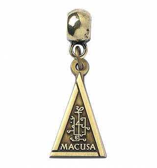 Antique Gold Plated Fantastic Beasts And Where To Find Them Macusa Slider Charm Antique Gold Plated Fantastic Beasts And Where To Find Them Macusa Slider Charm