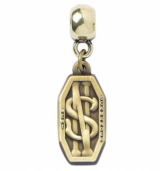 Antique Gold Plated Fantastic Beasts And Where To Find Them Newt Scamander Slider Charm Antique Gold Plated Fantastic Beasts And Where To Find Them Newt Scamander Slider Charm
