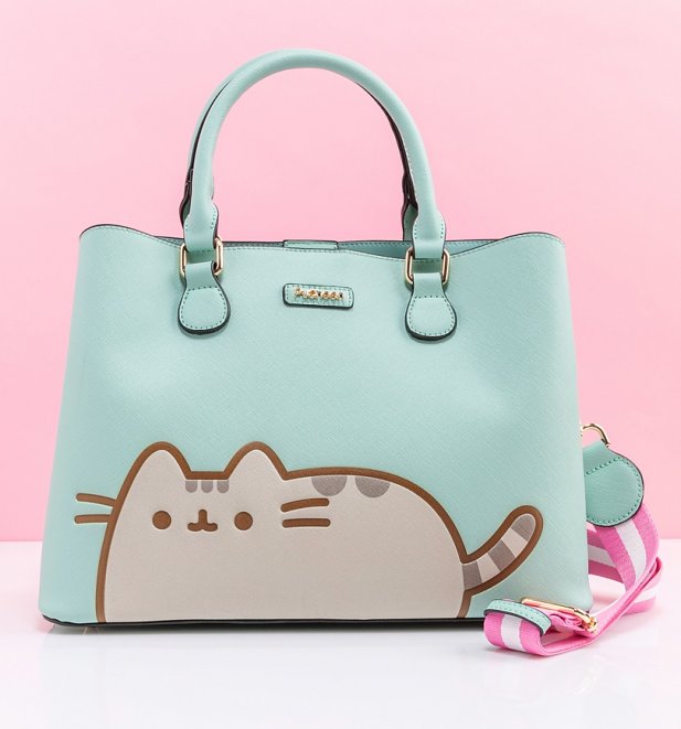 Aqua Pusheen Shoulder Bag From Difuzed