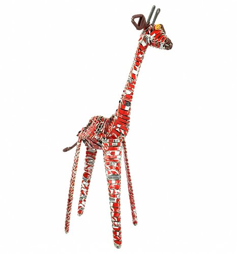 Artisan Coca-Cola Soda Can Giraffe Ornament from Acacia Creations Artisan Coca-Cola Soda Can Giraffe Ornament from Acacia Creations