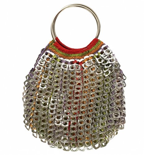 Artisan Coca-Cola Upcycled Ringpull Cleo Bag from Purple Community Fund Artisan Coca-Cola Upcycled Ringpull Cleo Bag from Purple Community Fund