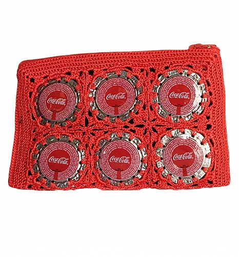 Artisan Red Coca-Cola Bottle Cap Purse from Cop Madam Artisan Red Coca-Cola Bottle Cap Purse from Cop Madam