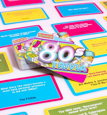 Awesome 80er Trivia-Kartenspiel 
