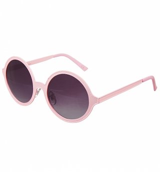 Baby Pink Round Sunglasses from Jeepers Peepers Baby Pink Round Sunglasses from Jeepers Peepers