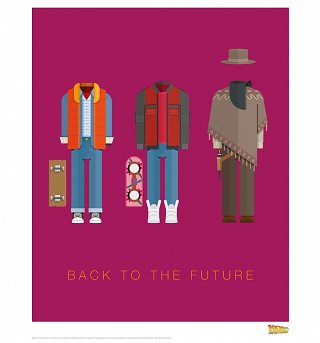 Back To The Future Costumes 11" x 14" Art Print Back To The Future Costumes 11" x 14" Art Print