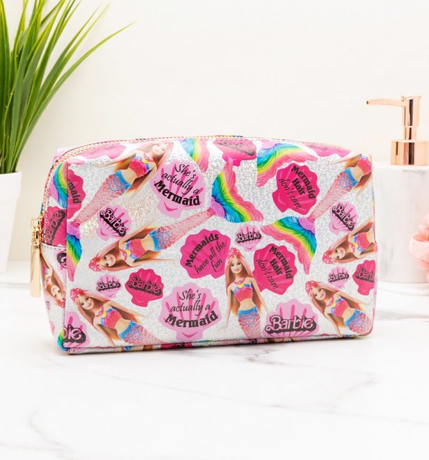 Barbie All Over Print Mermaid Wash Bag Barbie All Over Print Mermaid Wash Bag