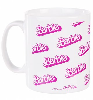 Barbie Repeat Print Logo Boxed Mug Barbie Repeat Print Logo Boxed Mug
