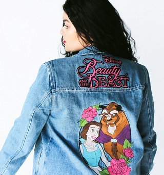 Beauty And The Beast Anniversary Denim Jacket from Cakeworthy Beauty And The Beast Anniversary Denim Jacket from Cakeworthy