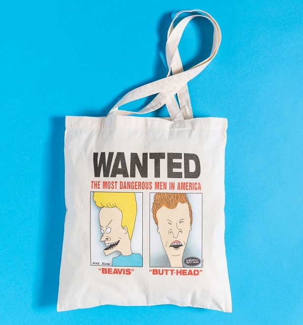 Beavis And Butt-Head Wanted Poster Tote Bag